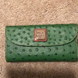 NWOT D & B Ostrich Continental Wallet